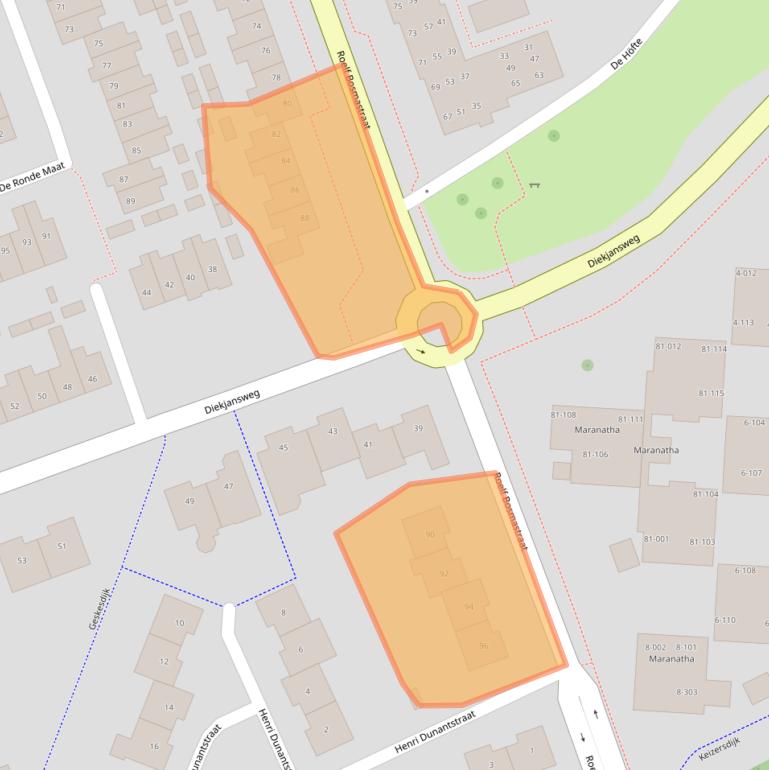 Kaart van postcodegebied 7462MG.