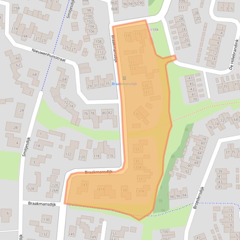 Kaart van postcodegebied 7462MJ.