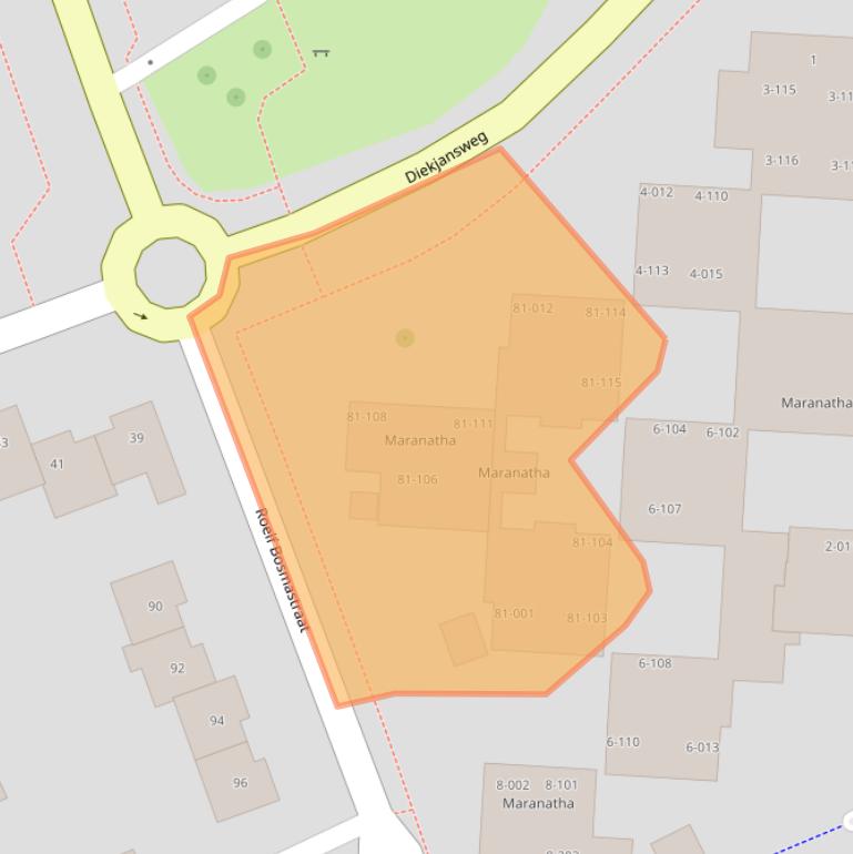 Kaart van postcodegebied 7462MM.