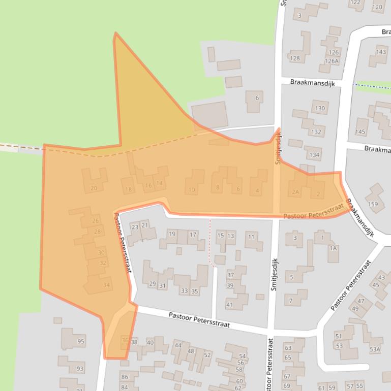 Kaart van postcodegebied 7462MR.