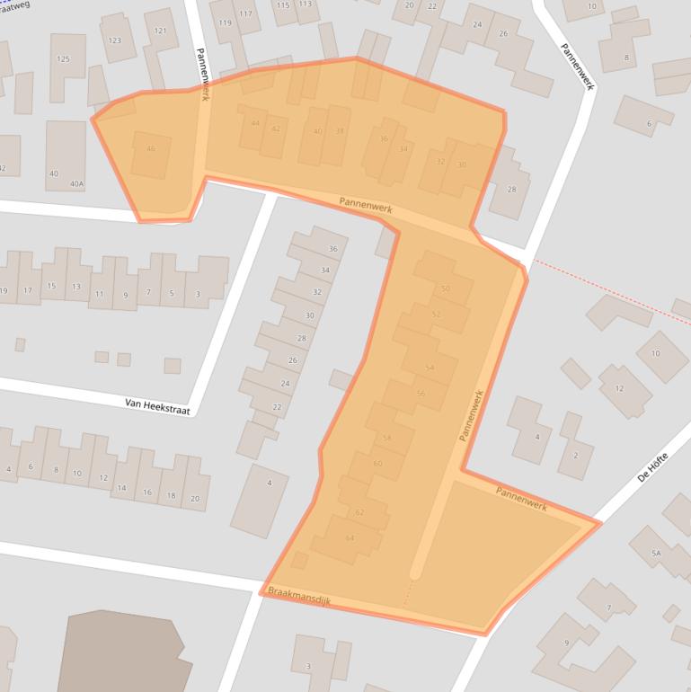 Kaart van postcodegebied 7462NB.