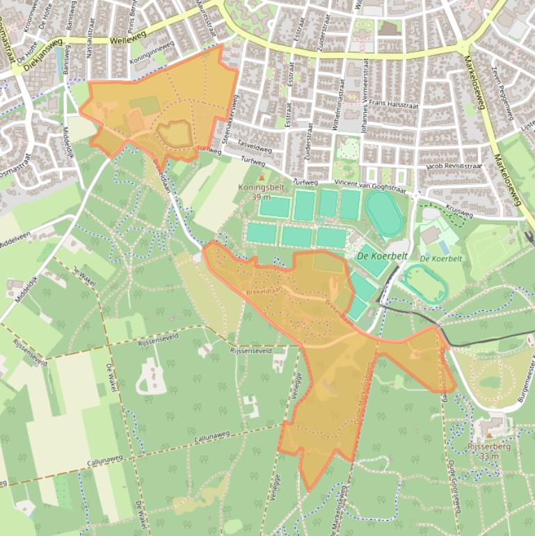 Kaart van postcodegebied 7462PA.