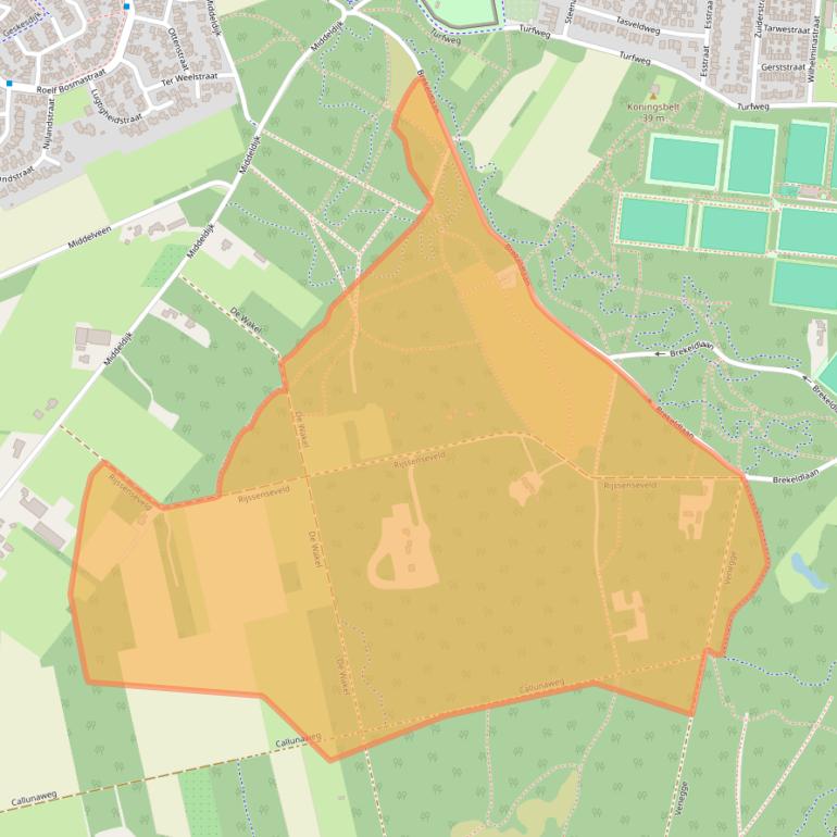 Kaart van postcodegebied 7462PC.