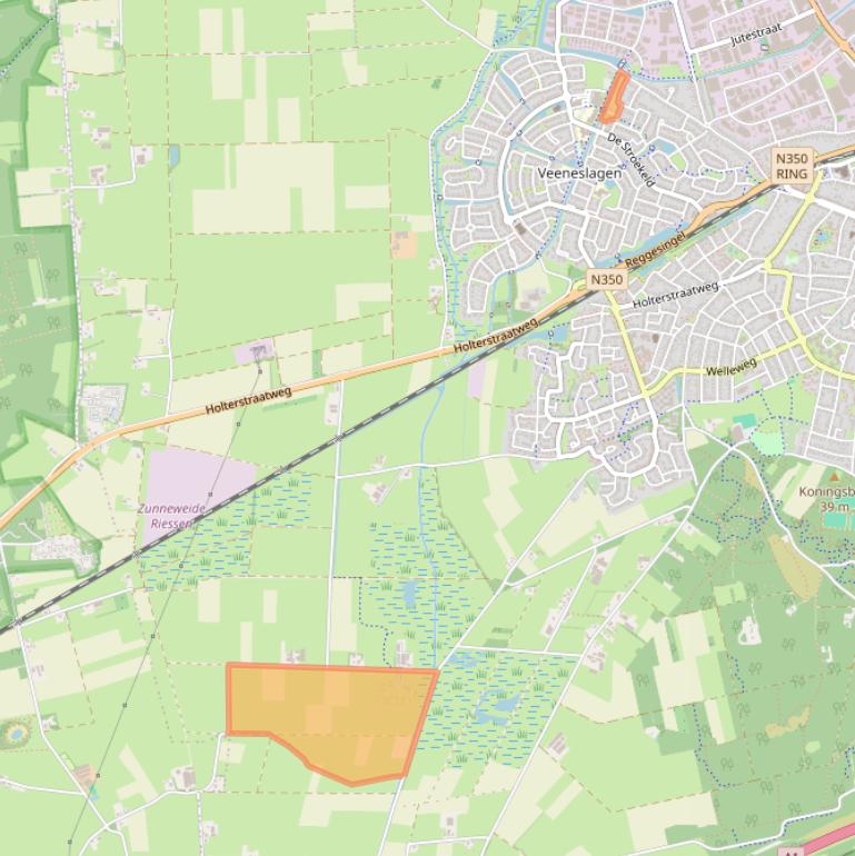 Kaart van postcodegebied 7462PK.