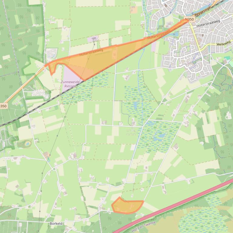 Kaart van postcodegebied 7462PM.