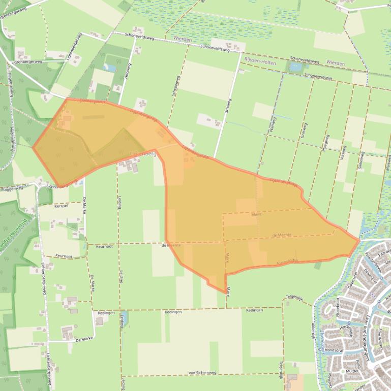 Kaart van postcodegebied 7462PZ.