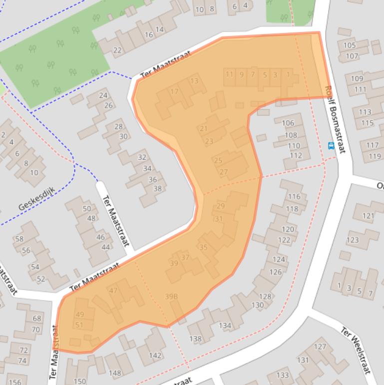 Kaart van postcodegebied 7462RE.