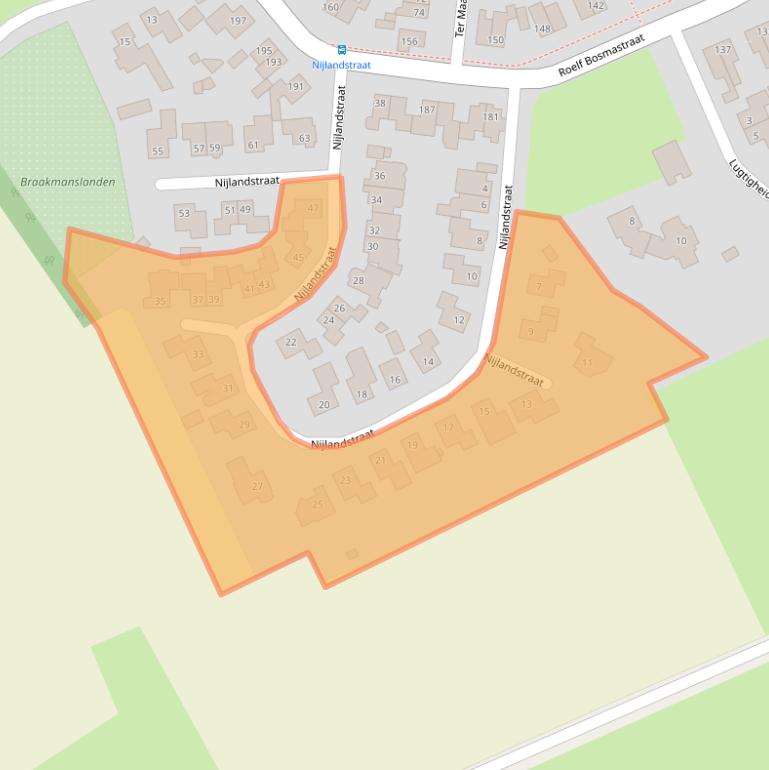 Kaart van postcodegebied 7462RG.