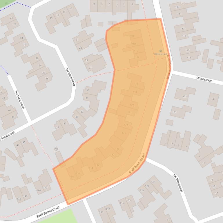 Kaart van postcodegebied 7462RH.