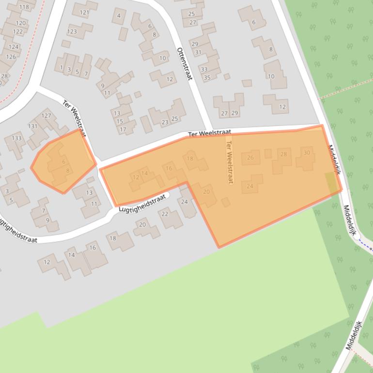 Kaart van postcodegebied 7462RT.