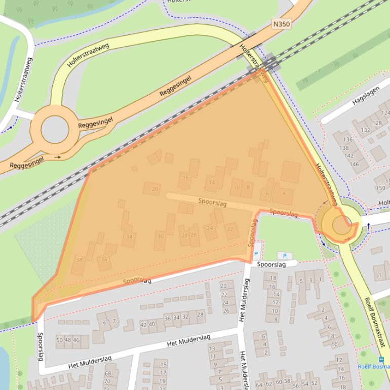 Kaart van postcodegebied 7462SB.