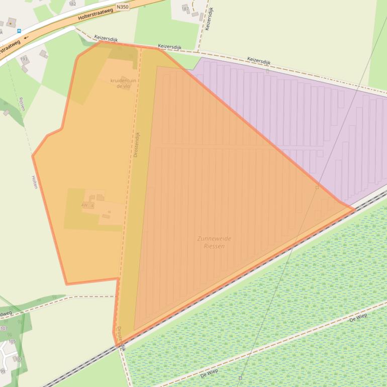 Kaart van postcodegebied 7462SG.