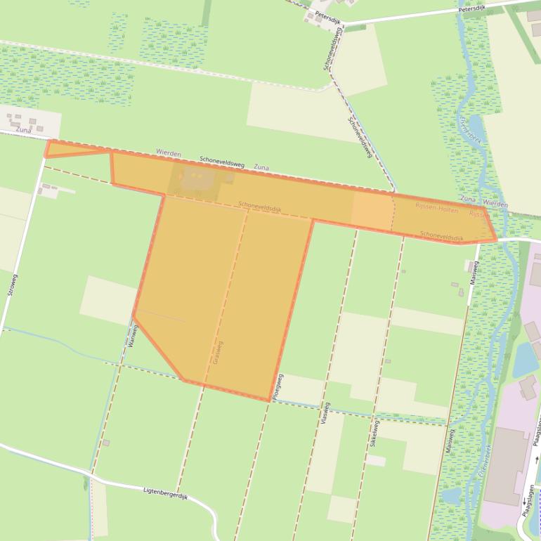 Kaart van postcodegebied 7462SJ.