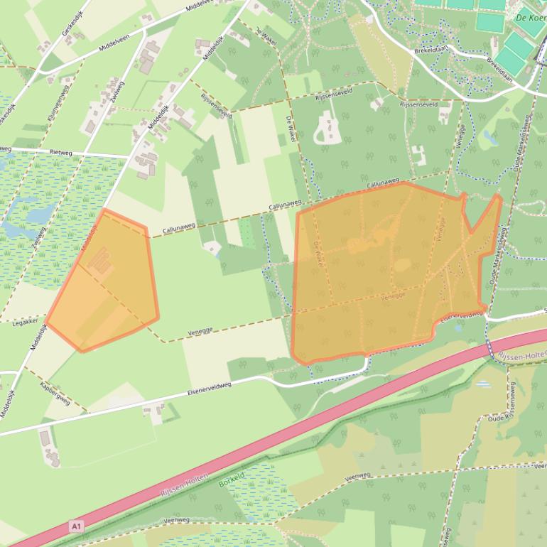 Kaart van postcodegebied 7462SN.