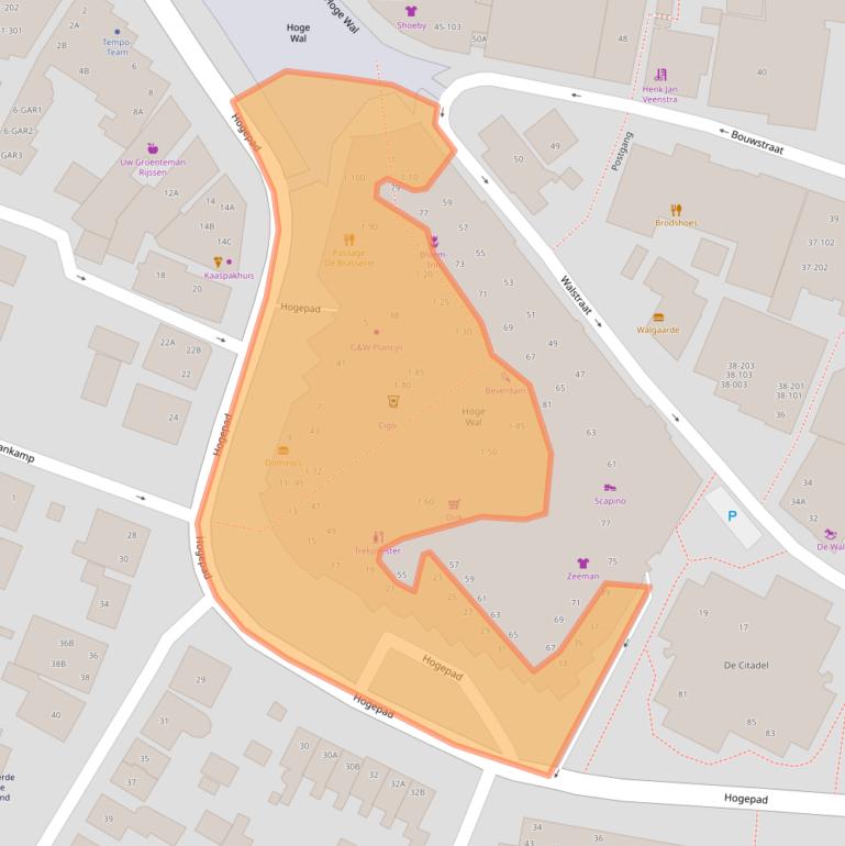 Kaart van postcodegebied 7462TA.