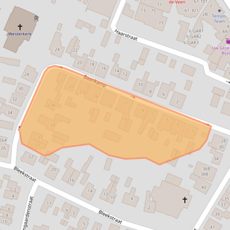 Kaart van postcodegebied 7462TC.