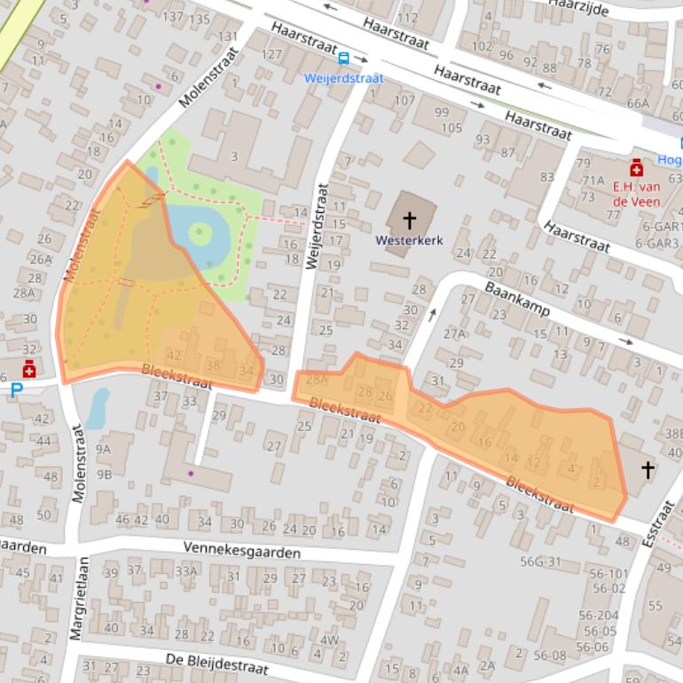 Kaart van postcodegebied 7462TG.