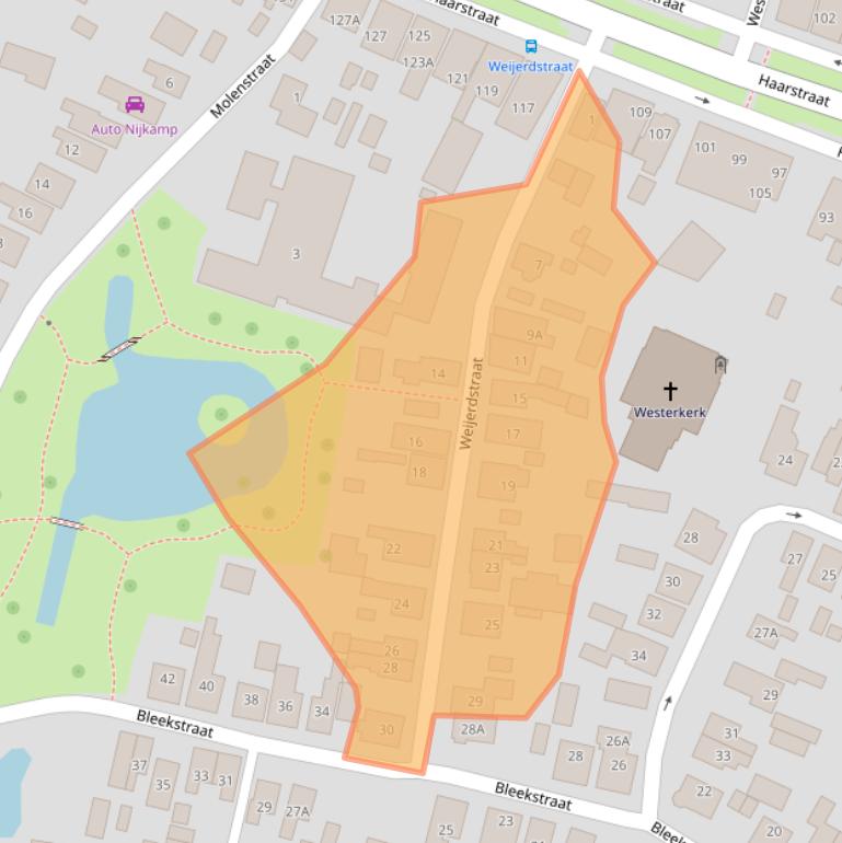 Kaart van postcodegebied 7462TJ.