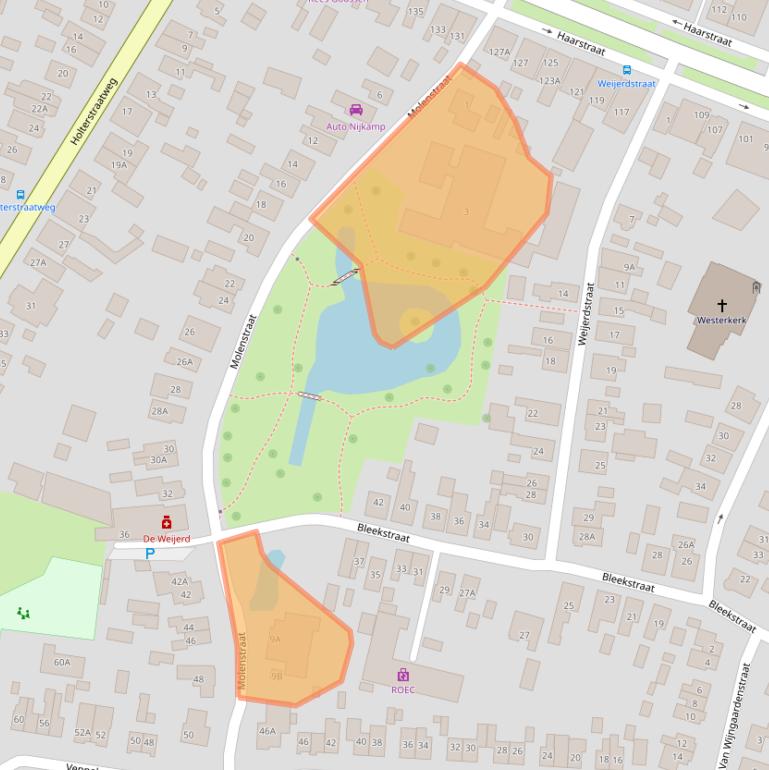 Kaart van postcodegebied 7462TK.