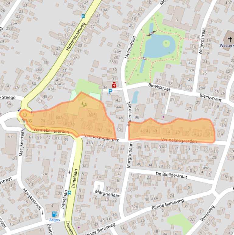 Kaart van postcodegebied 7462TM.