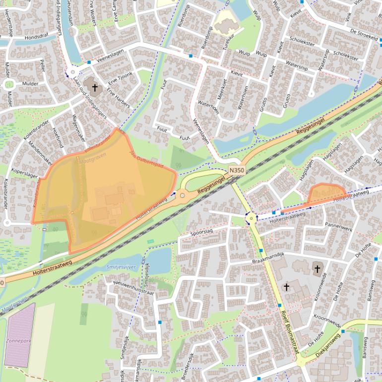 Kaart van postcodegebied 7462TZ.
