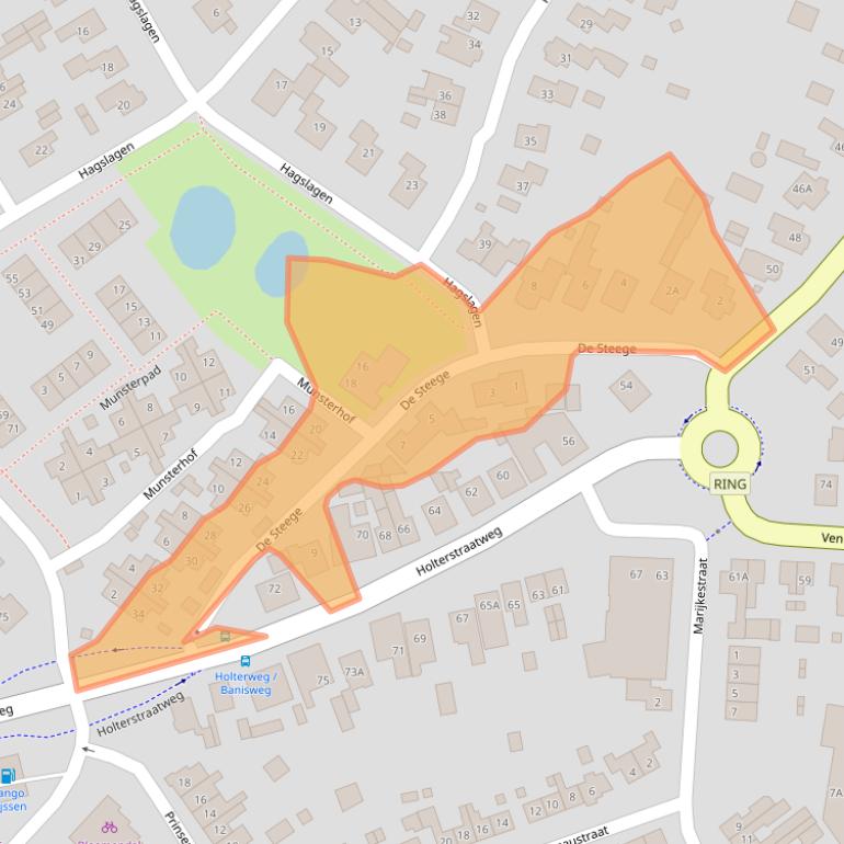 Kaart van postcodegebied 7462VA.