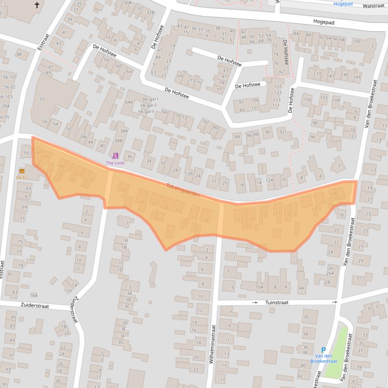 Kaart van postcodegebied 7462VK.