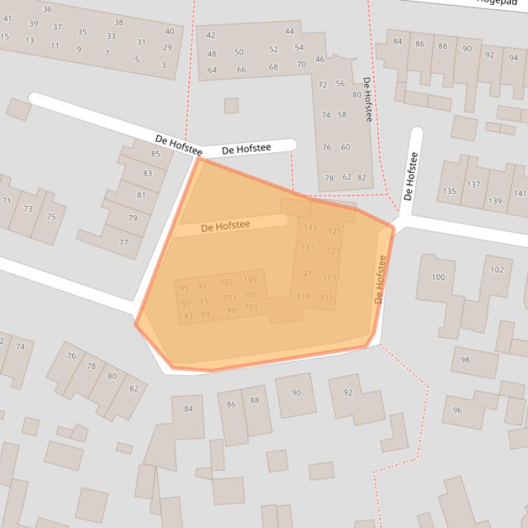 Kaart van postcodegebied 7462WH.