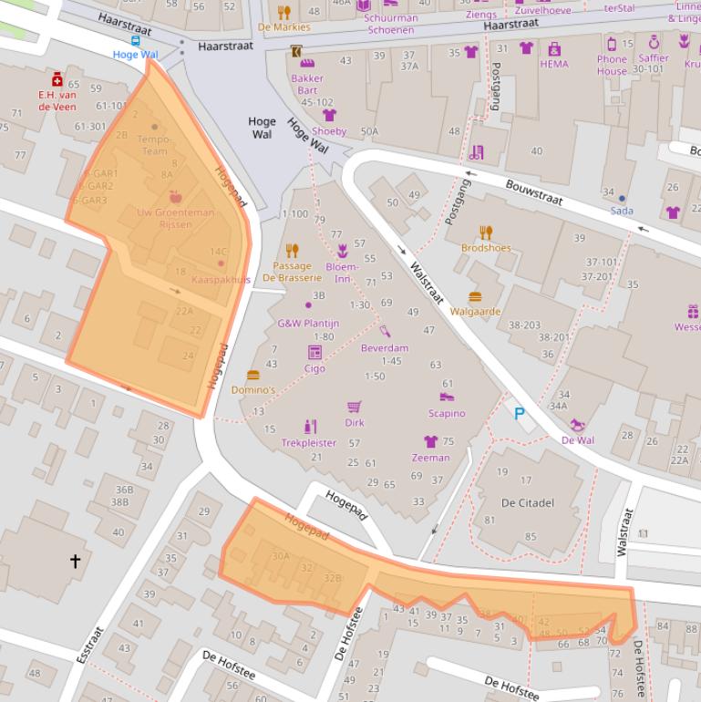 Kaart van postcodegebied 7462WK.