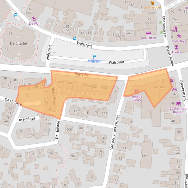 Kaart van postcodegebied 7462WL.