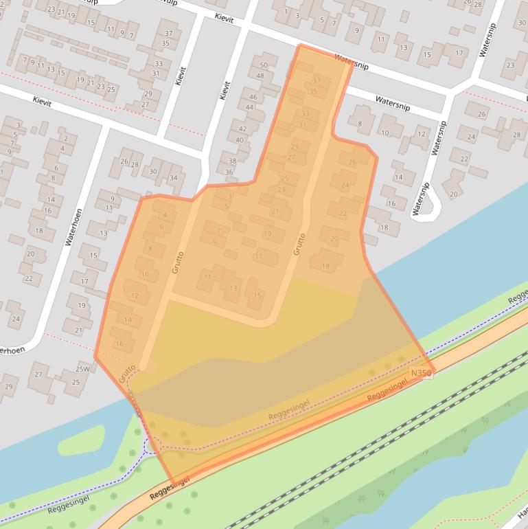 Kaart van postcodegebied 7462ZH.