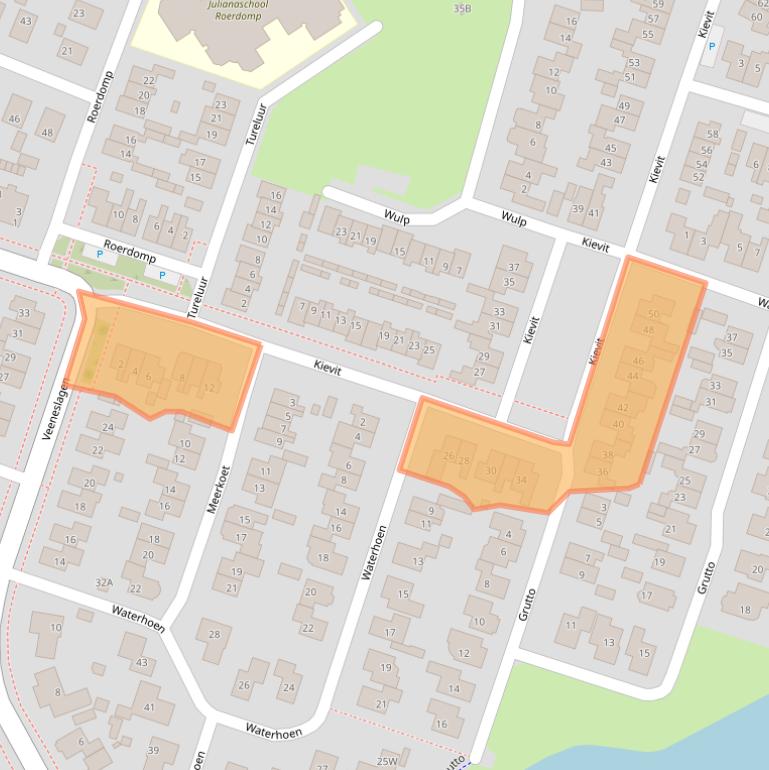 Kaart van postcodegebied 7462ZJ.