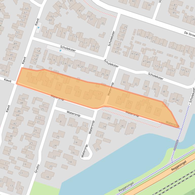 Kaart van postcodegebied 7462ZS.