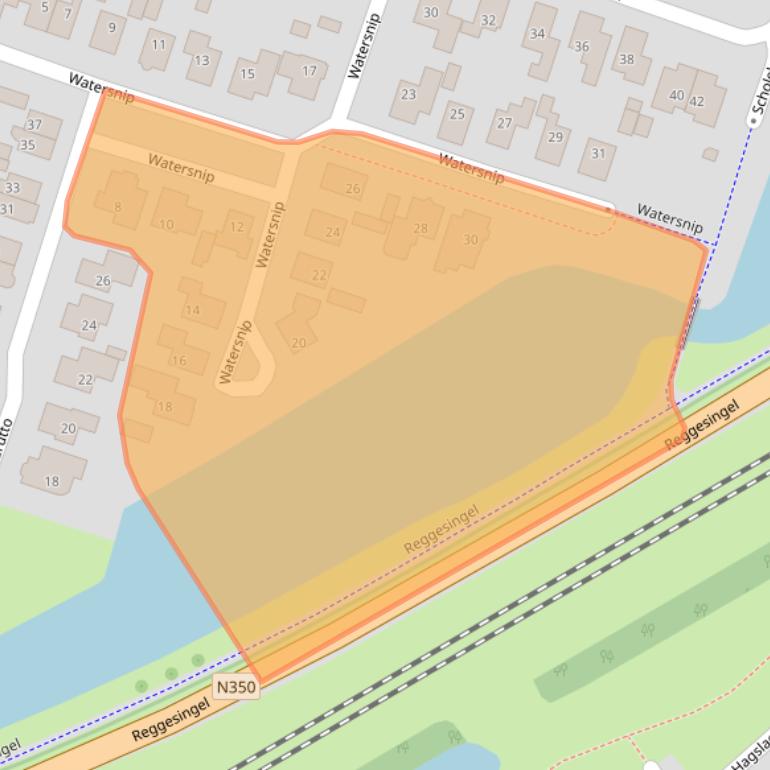 Kaart van postcodegebied 7462ZT.