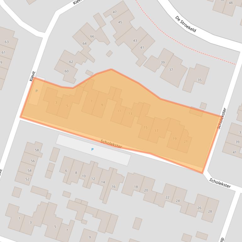 Kaart van postcodegebied 7462ZV.