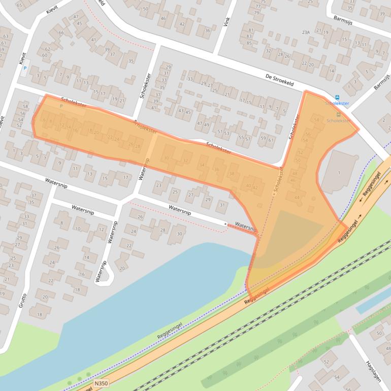 Kaart van postcodegebied 7462ZX.