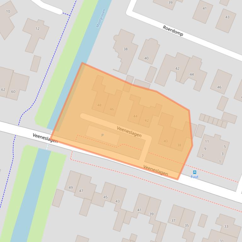 Kaart van postcodegebied 7463AA.