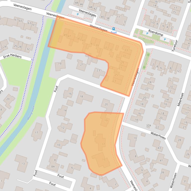 Kaart van postcodegebied 7463AB.