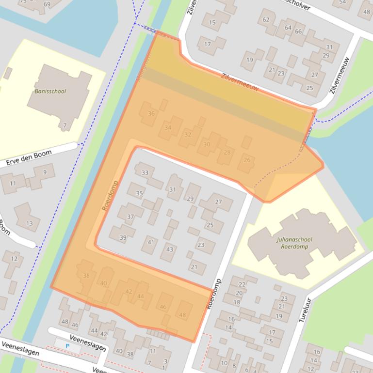 Kaart van postcodegebied 7463AC.