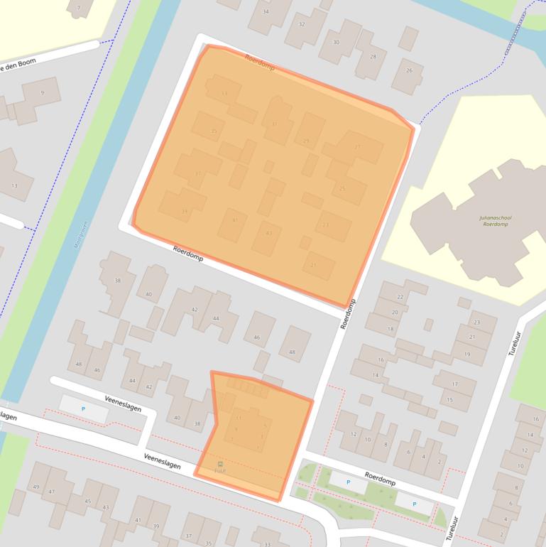 Kaart van postcodegebied 7463AD.