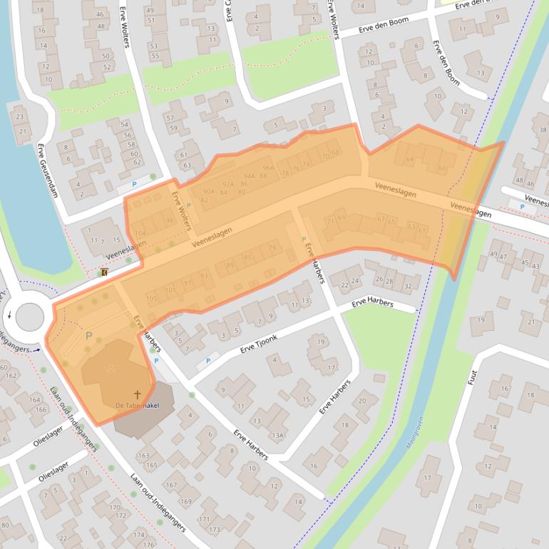 Kaart van postcodegebied 7463CL.