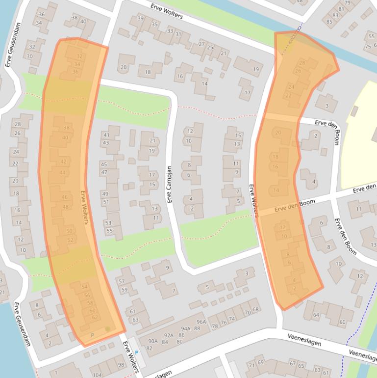 Kaart van postcodegebied 7463CN.