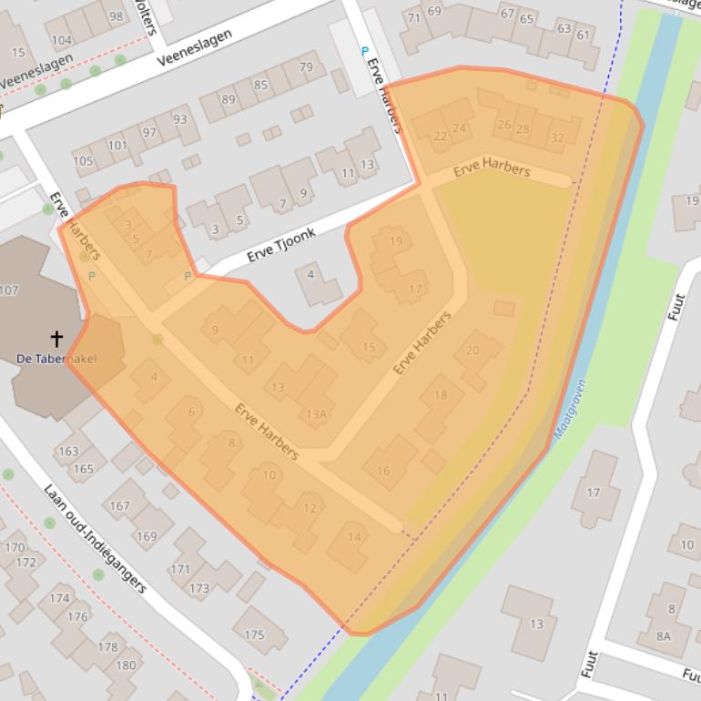 Kaart van postcodegebied 7463CV.