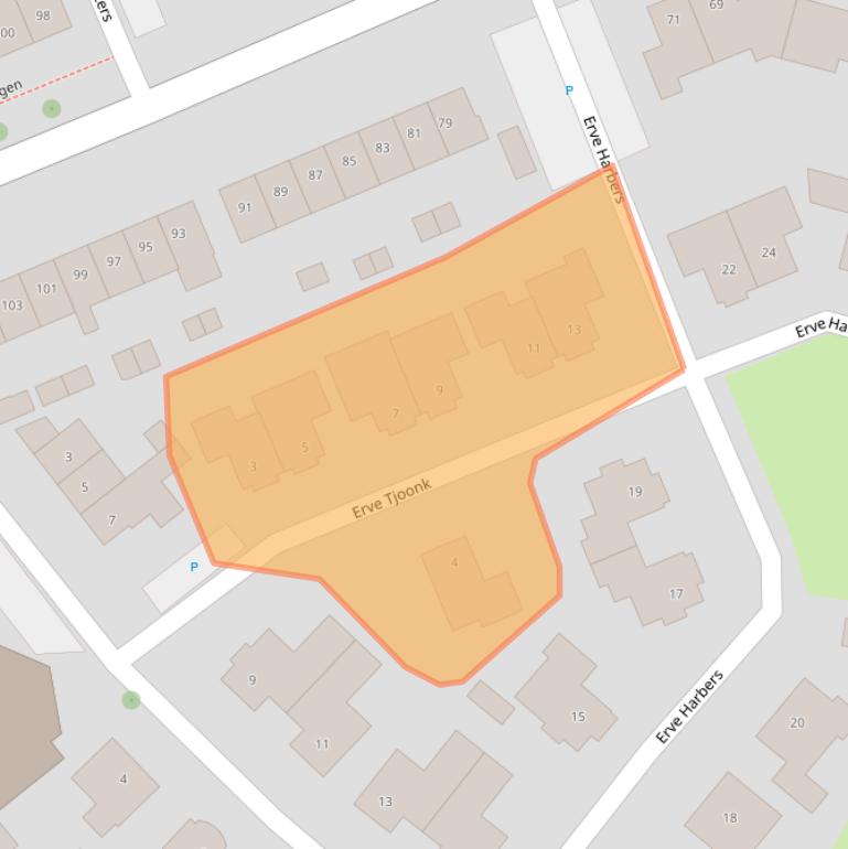 Kaart van postcodegebied 7463CW.