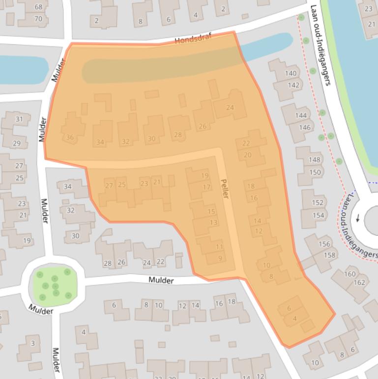 Kaart van postcodegebied 7463DC.