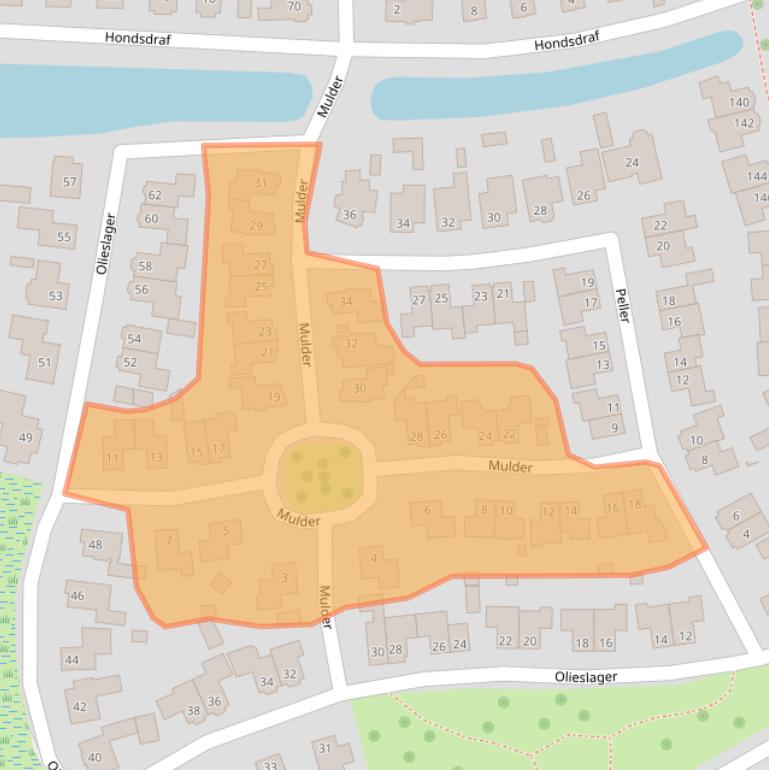 Kaart van postcodegebied 7463DD.