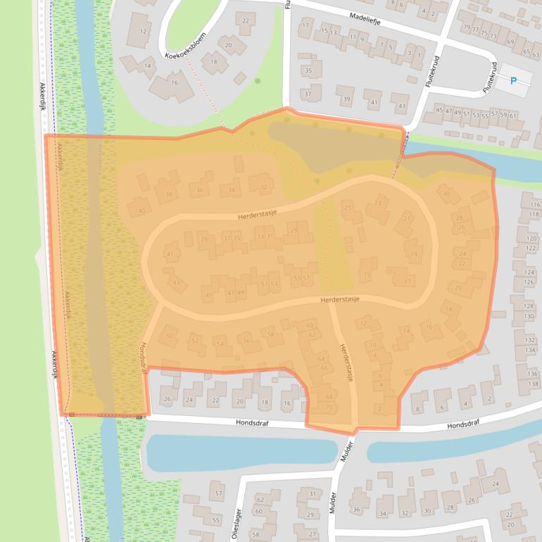 Kaart van postcodegebied 7463EA.