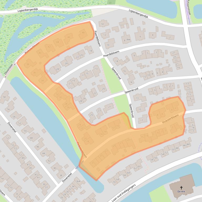 Kaart van postcodegebied 7463EJ.