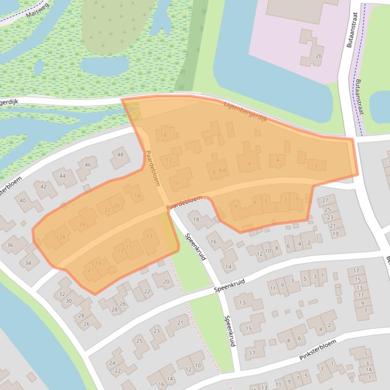 Kaart van postcodegebied 7463EL.