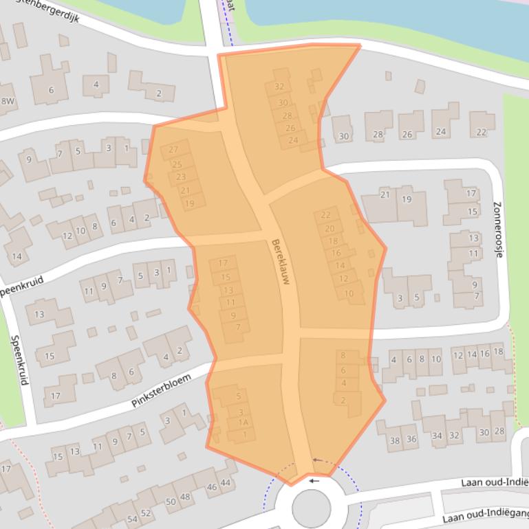 Kaart van postcodegebied 7463EM.